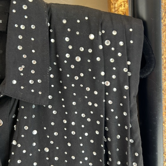 The Kooples Black Studded Sleeveless Shirt - Picture 6 of 10